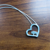Buffalo Heart Necklace - Silver