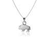 Buffalo Necklace - Silver