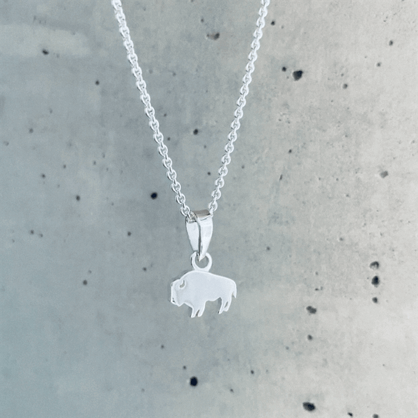 Buffalo Necklace - Silver