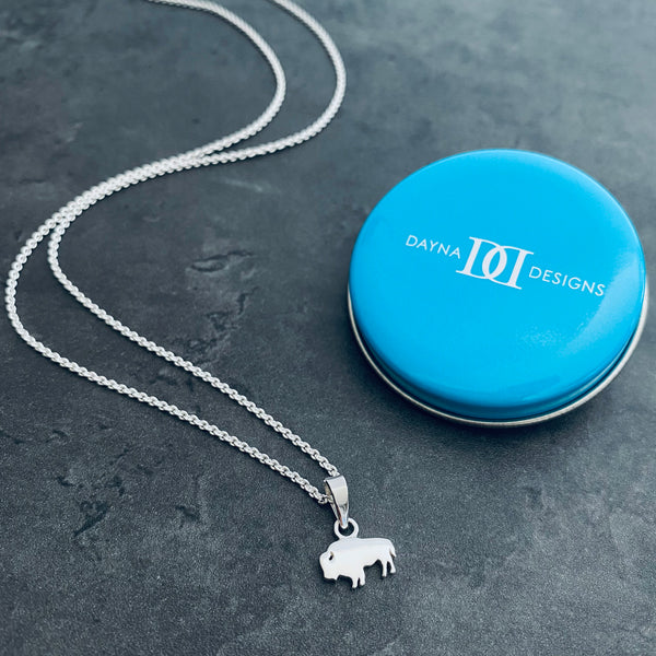 Buffalo Necklace - Silver