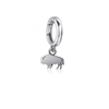 Buffalo Bracelet Charm - Silver