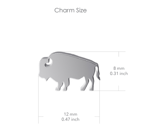 Buffalo Necklace - Silver