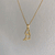Bulldog Silhouette Pendant Necklace - Gold Plated