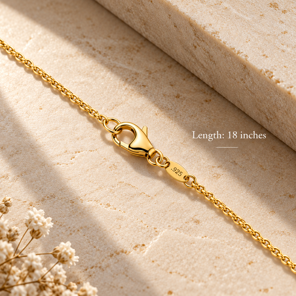 Volleyball Pendant Necklace - Gold