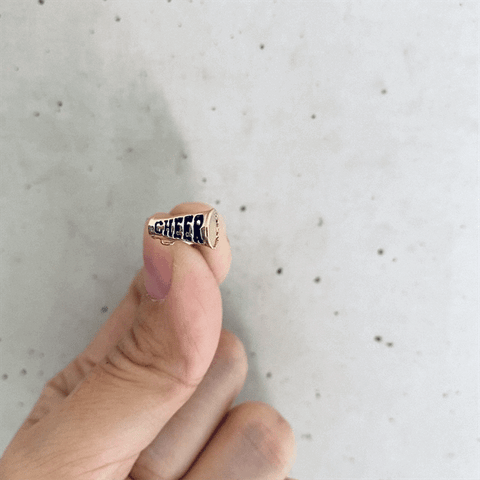 Cheer Stud Earrings - Gold