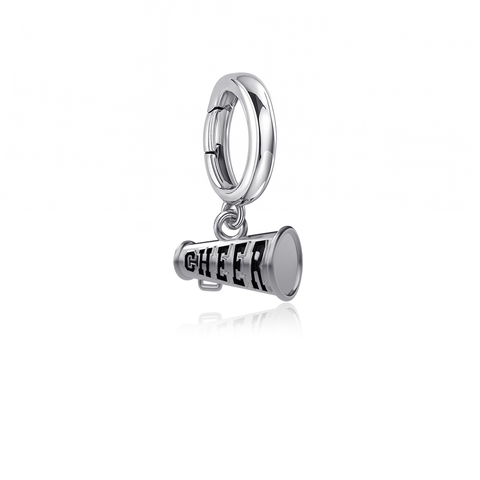 Cheer Bracelet Charm - Silver