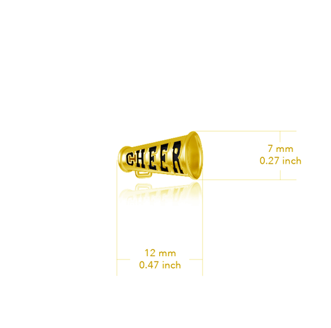 Cheer Stud Earrings - Gold