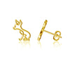 Chihuahua Stud Earrings - Gold