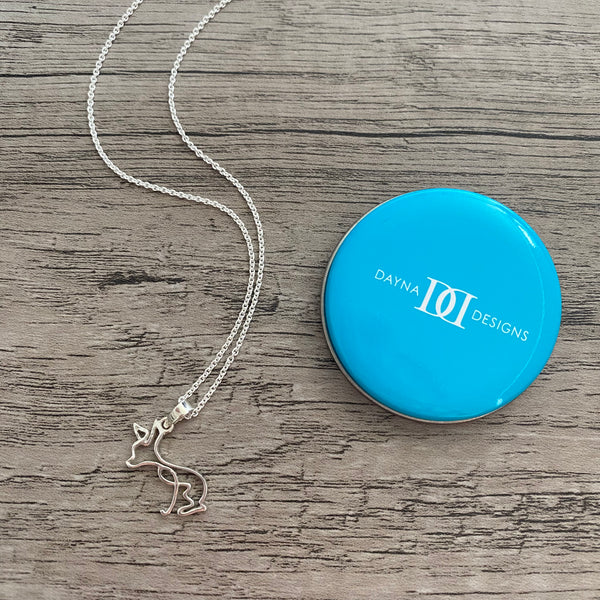 Chihuahua Pendant Necklace - Silver