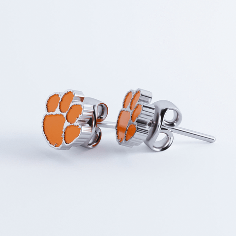 Clemson University Stud Earrings - Enamel
