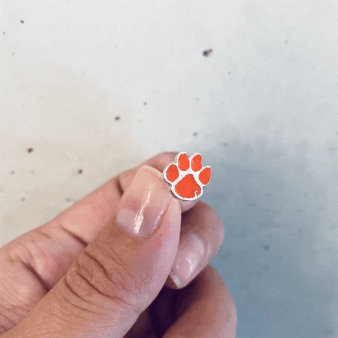 Clemson University Stud Earrings - Enamel