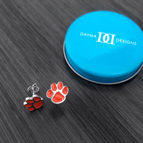 Clemson University Stud Earrings - Enamel