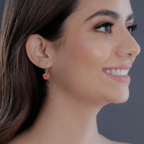 Clemson University Dangle Earrings - Enamel