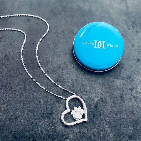 Clemson University Heart Necklace