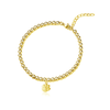 Clemson University Beaded Bracelet - Gold
