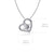 Golf Clubs Heart Necklace - Silver