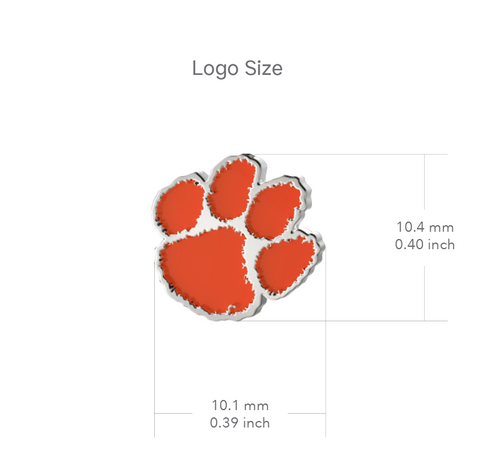 Clemson University Dangle Earrings - Enamel