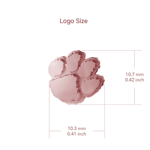 Clemson University Stud Earrings - Rose Gold