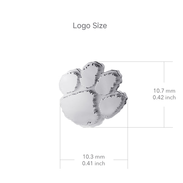 Clemson University Bracelet Charm - Silver