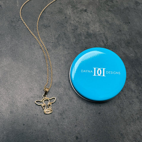 Cow Pendant Gold Necklace