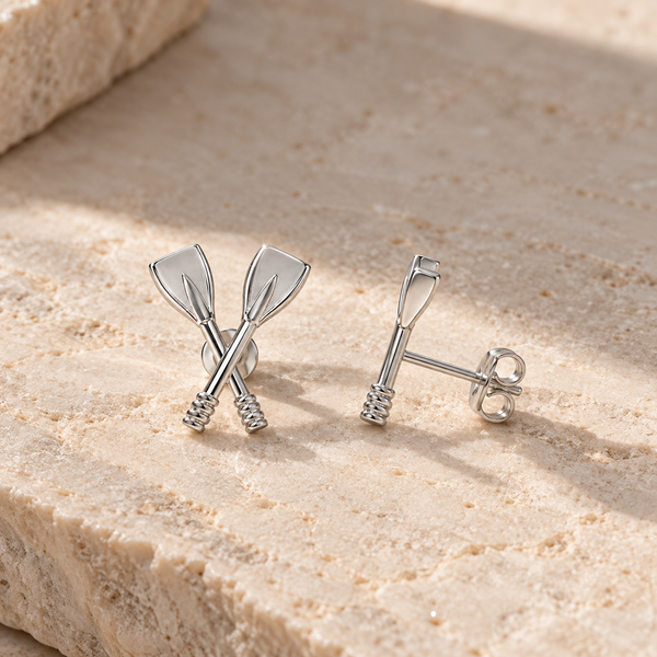 Crew Rowing Stud Earrings
