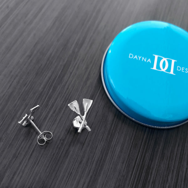 Crew Rowing Stud Earrings