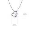 Crew Rowing Heart Necklace