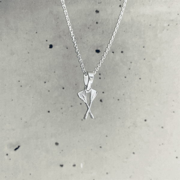 Crew Rowing Pendant Necklace