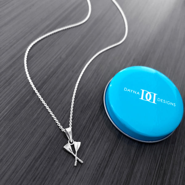 Crew Rowing Pendant Necklace