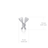 Crew Rowing Stud Earrings