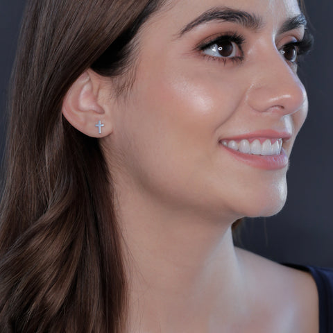 Cross Stud Earrings