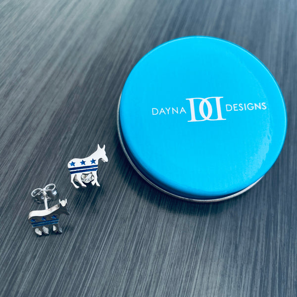 Donkey Stud Earrings - Enamel