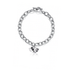 Comedy and Tragedy Mask Link Bracelet - Silver