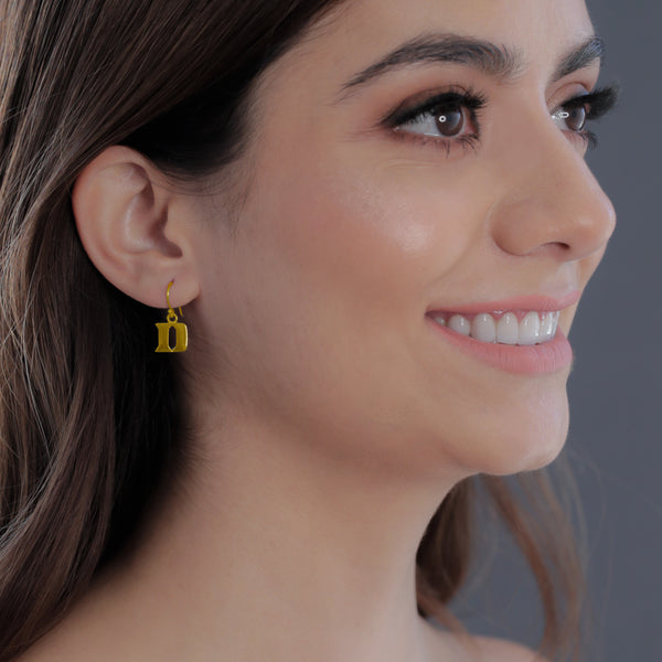 Duke University Dangle Earrings - Gold
