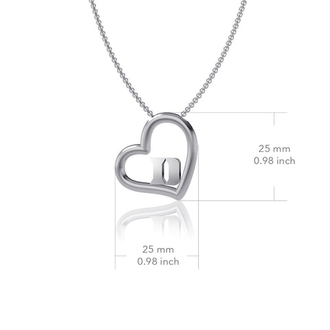 Duke University Heart Necklace