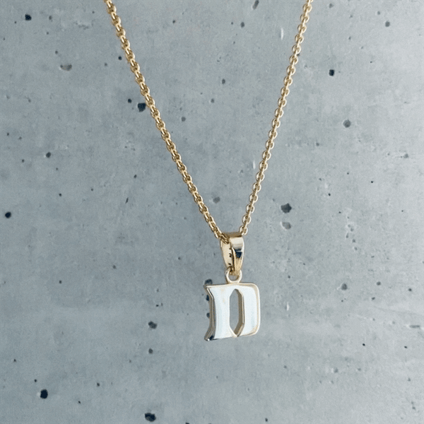 Duke University Pendant Necklace - Gold