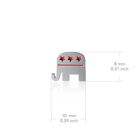 Elephant Pendant Necklace - Enamel