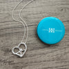 Fencing Heart Necklace - Silver