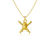 Fencing Pendant Necklace - Gold