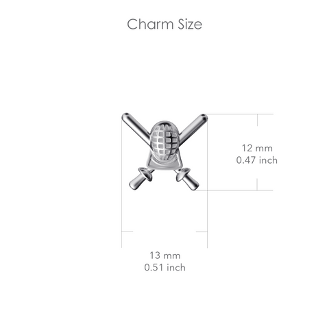 Fencing Dangle Earrings - Silver