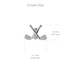 Hockey Pendant Necklace - Silver
