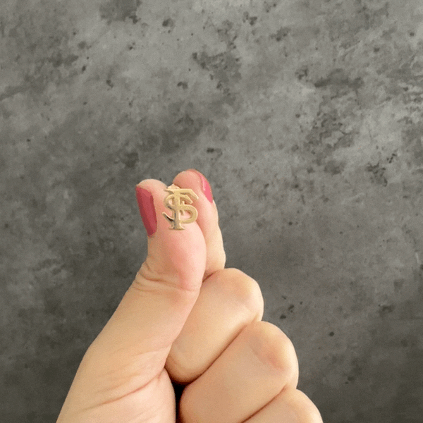 Florida State University Stud Earrings - Gold