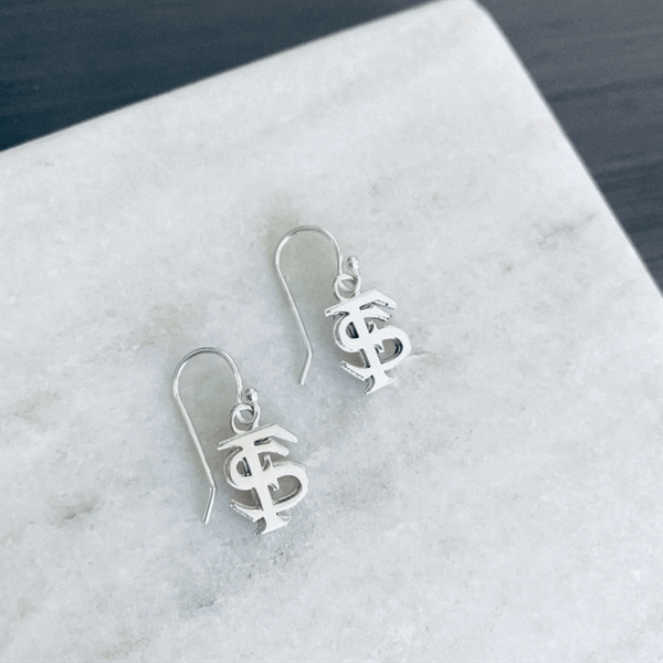 Florida State University Dangle Earrings - Silver