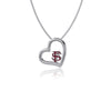 Florida State University Heart Necklace - Enamel
