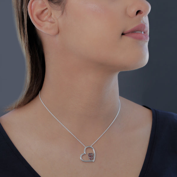 Florida State University Heart Necklace - Enamel