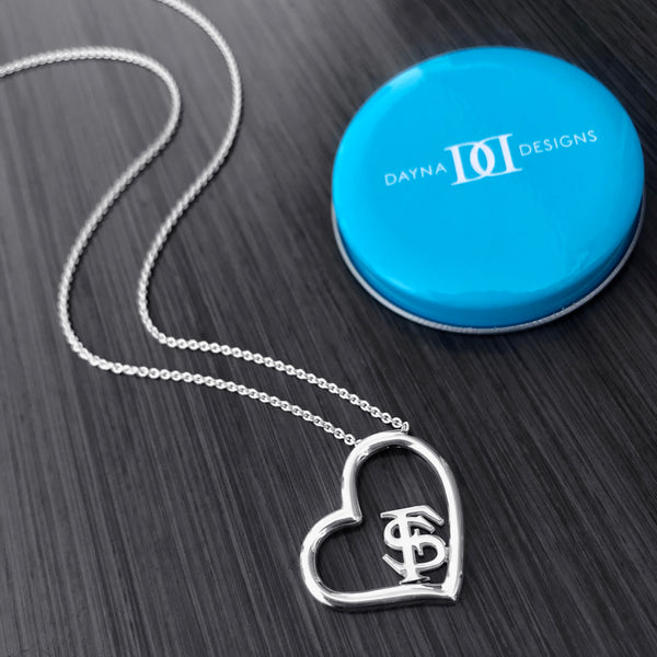 Florida State University Heart Necklace - Silver