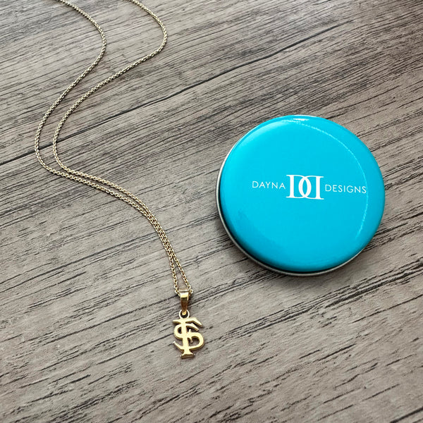 Florida State University Pendant Necklace - Gold