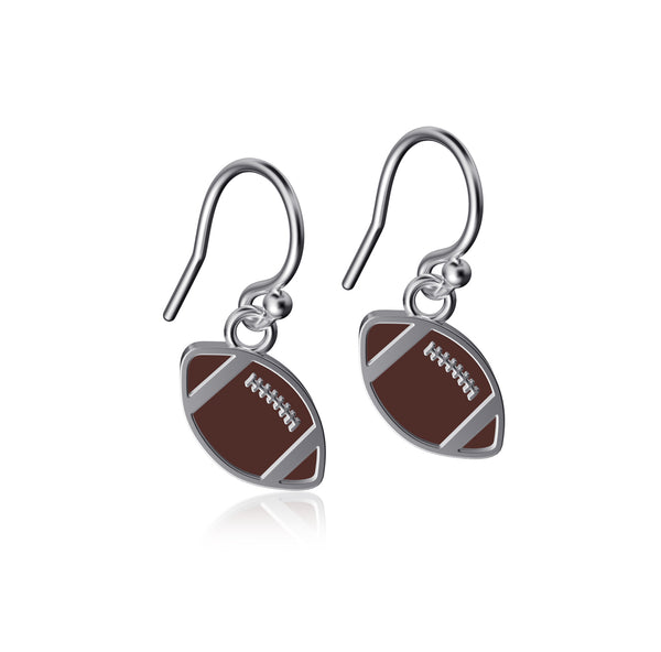 Football Dangle Earrings - Enamel