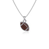 Football Pendant Necklace - Enamel