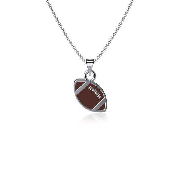 Football Pendant Necklace - Enamel